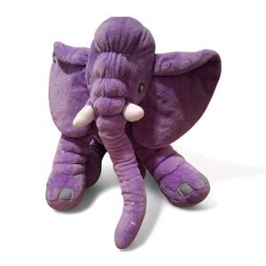 IKEA Plush Elephant Lavender Appease Toys Soft Stuffed Animal 15"